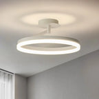 Plafonnier semi-encastré circulaire à LED dimmable pour chambre