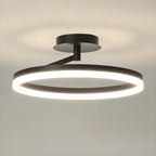 Plafonnier semi-encastré circulaire à LED dimmable pour chambre