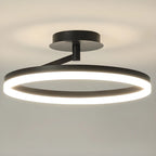 Plafonnier semi-encastré circulaire à LED dimmable pour chambre