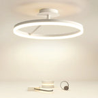 Plafonnier semi-encastré circulaire à LED dimmable pour chambre