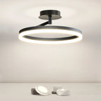 Plafonnier semi-encastré circulaire à LED dimmable pour chambre