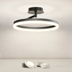 Plafonnier semi-encastré circulaire à LED dimmable pour chambre