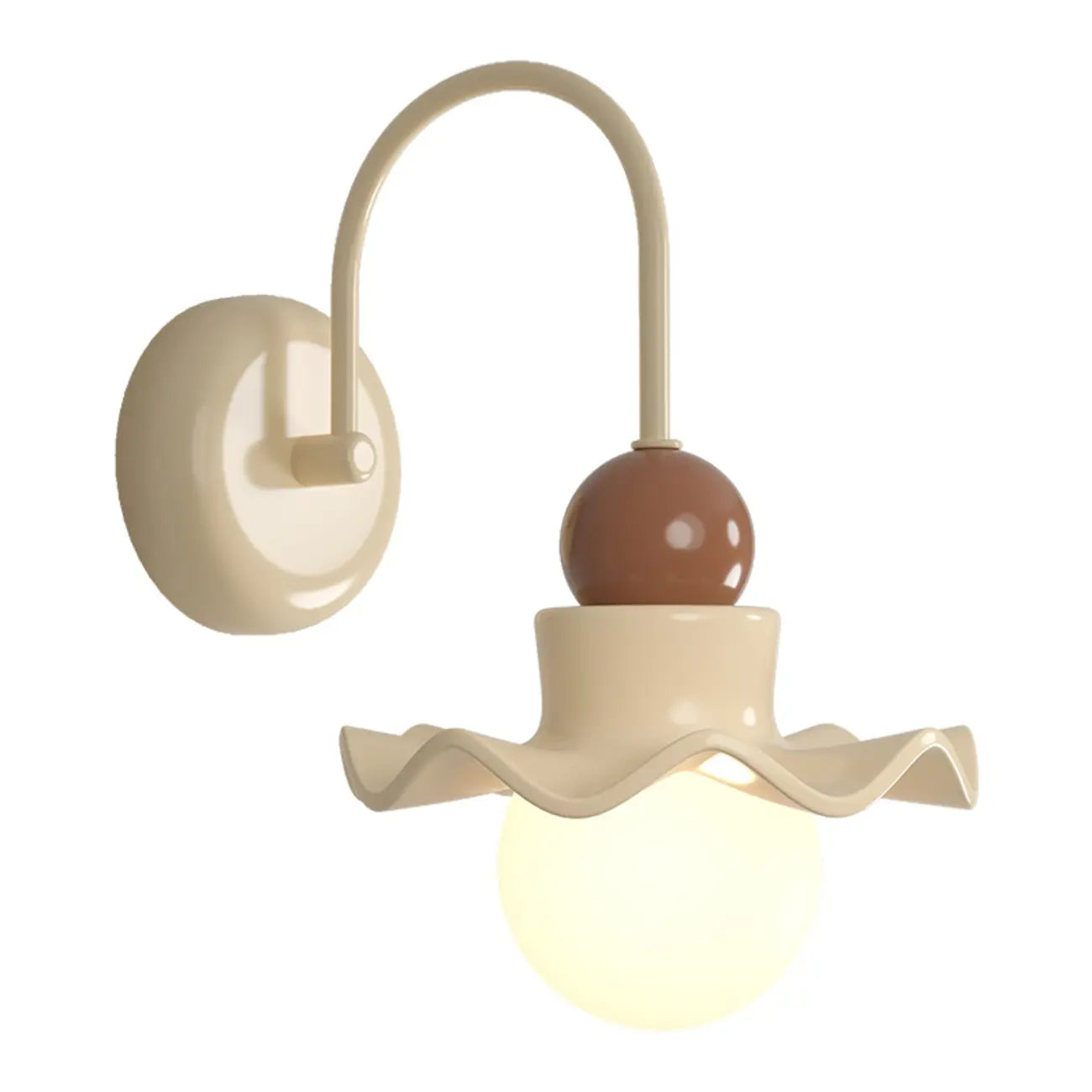 Applique murale moderne avec abat-jour en résine blanche pour lampe de chevet