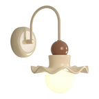 Applique murale moderne avec abat-jour en résine blanche pour lampe de chevet