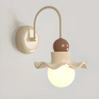 Applique murale moderne avec abat-jour en résine blanche pour lampe de chevet