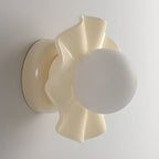 Applique murale moderne avec abat-jour en résine blanche pour lampe de chevet