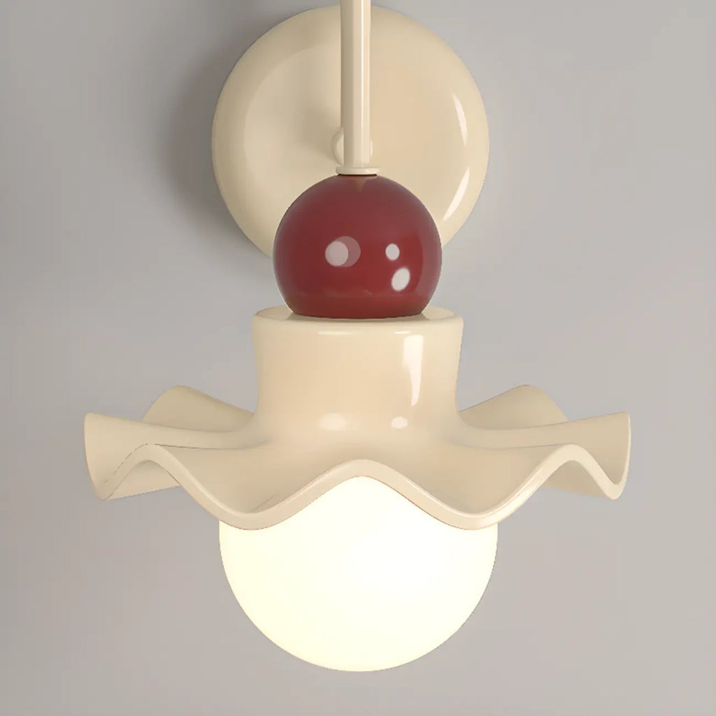 Applique murale moderne avec abat-jour en résine blanche pour lampe de chevet