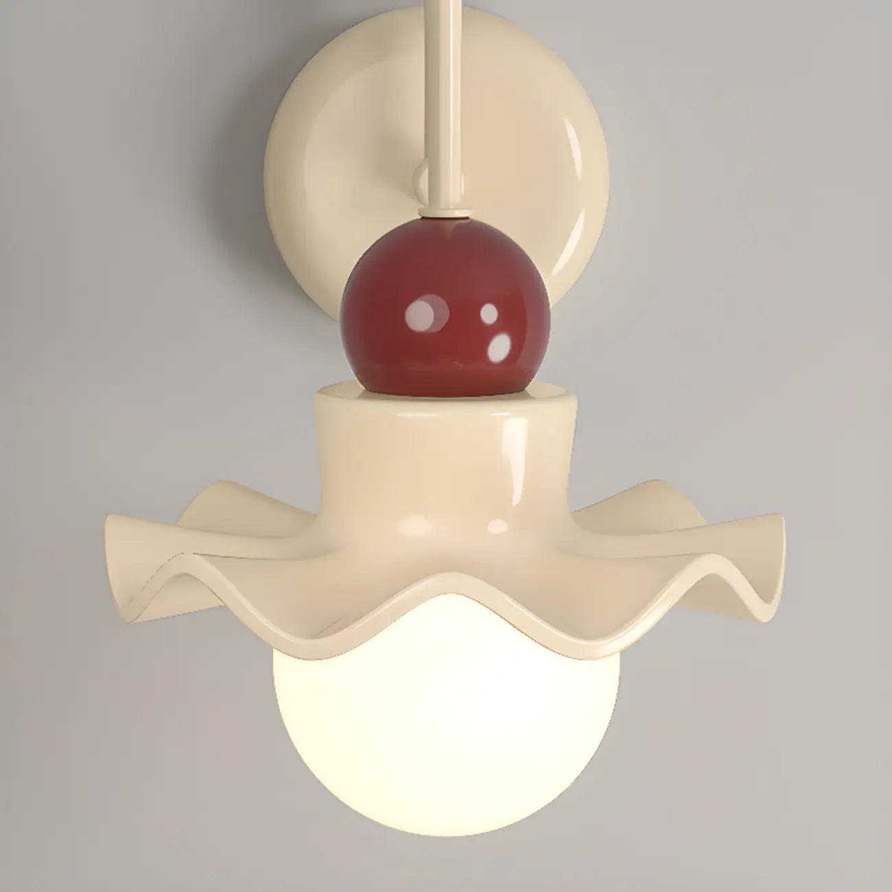 Applique murale moderne avec abat-jour en résine blanche pour lampe de chevet