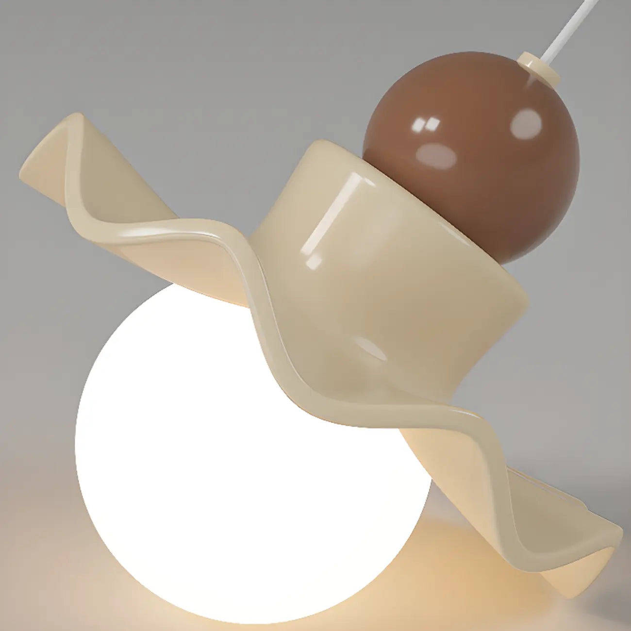 Applique murale moderne avec abat-jour en résine blanche pour lampe de chevet