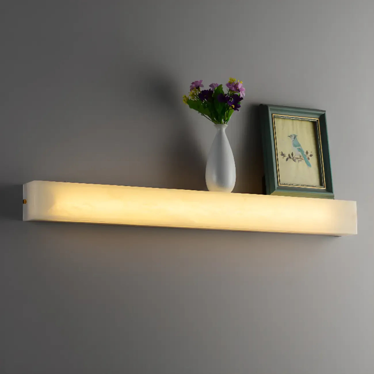 Suspension rectangulaire en résine à lumière chaude pour îlot de cuisine