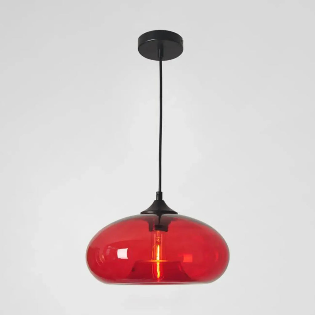Suspension moderne en verre pour îlot de cuisine