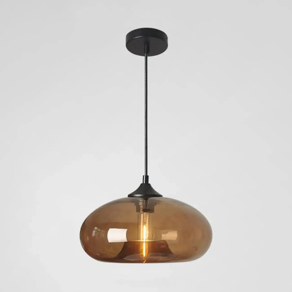 Suspension moderne en verre pour îlot de cuisine