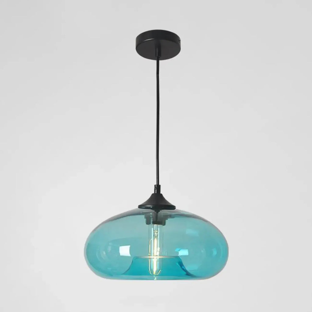 Suspension moderne en verre pour îlot de cuisine