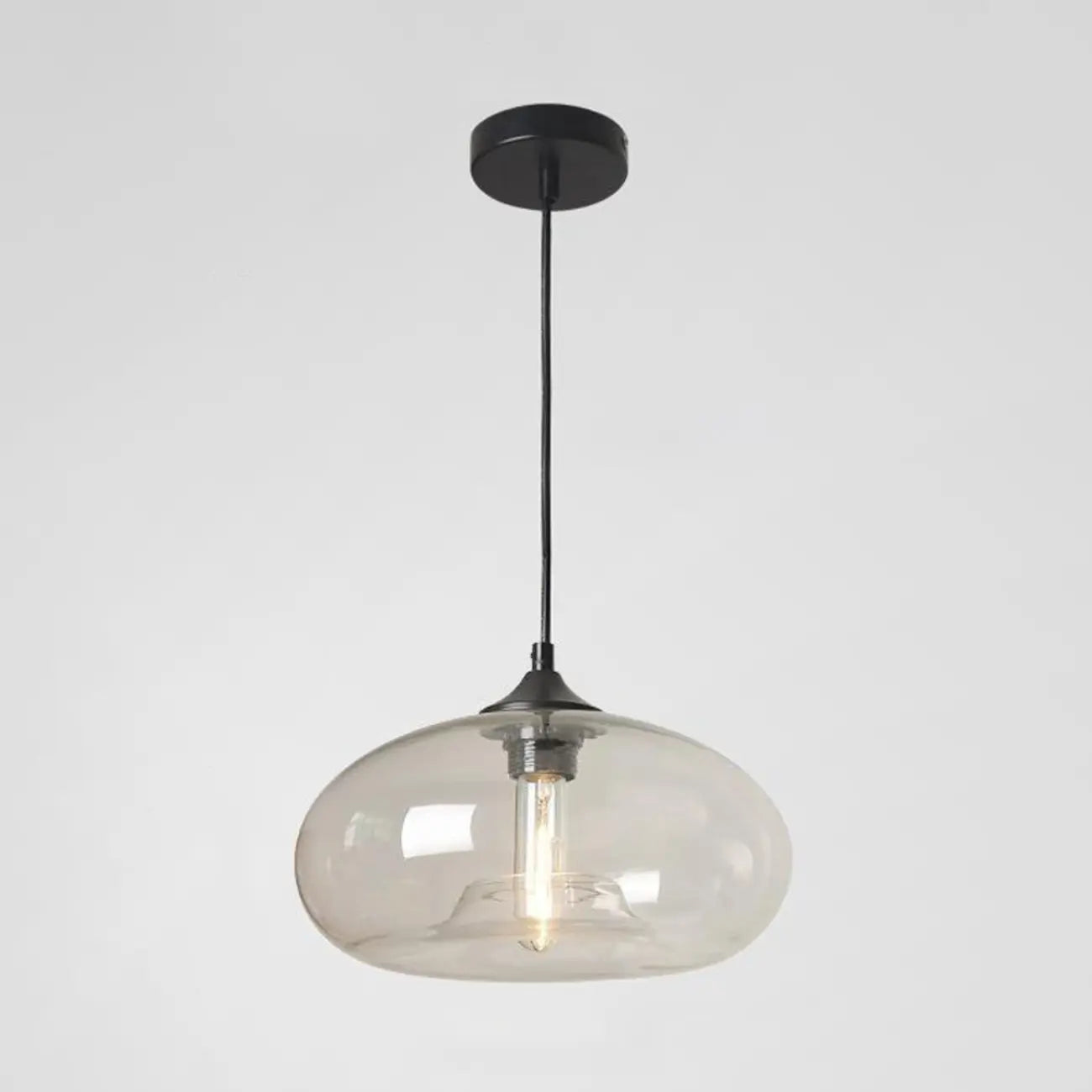 Suspension moderne en verre pour îlot de cuisine