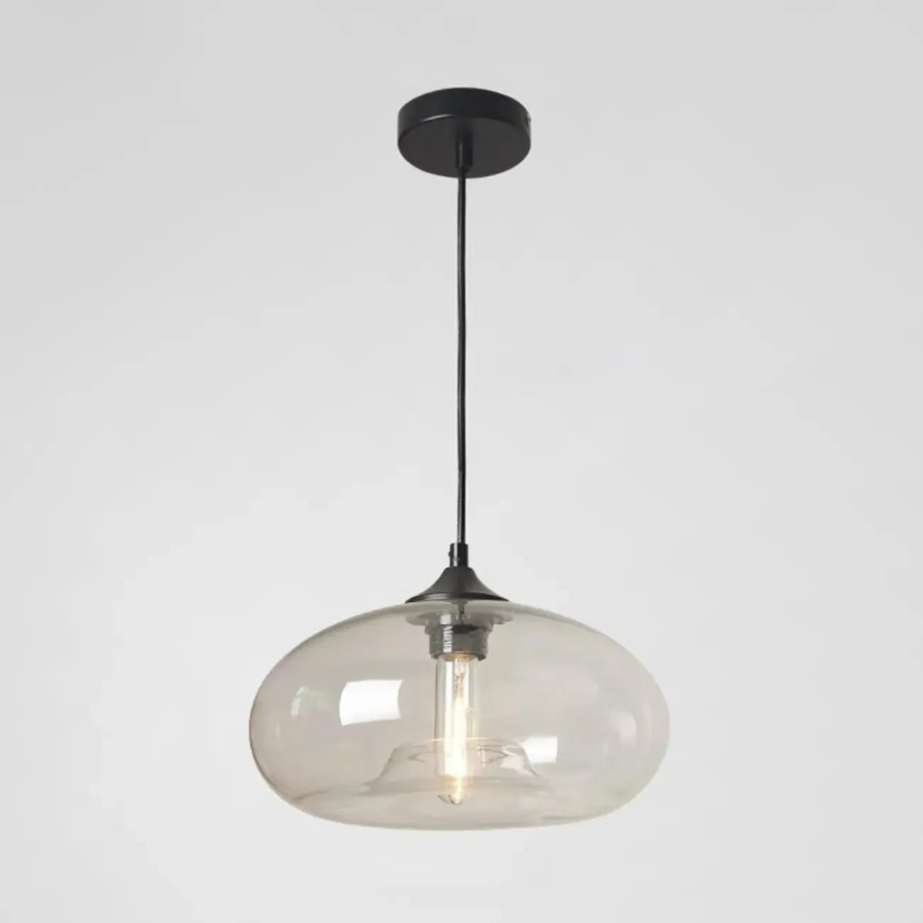 Suspension moderne en verre pour îlot de cuisine