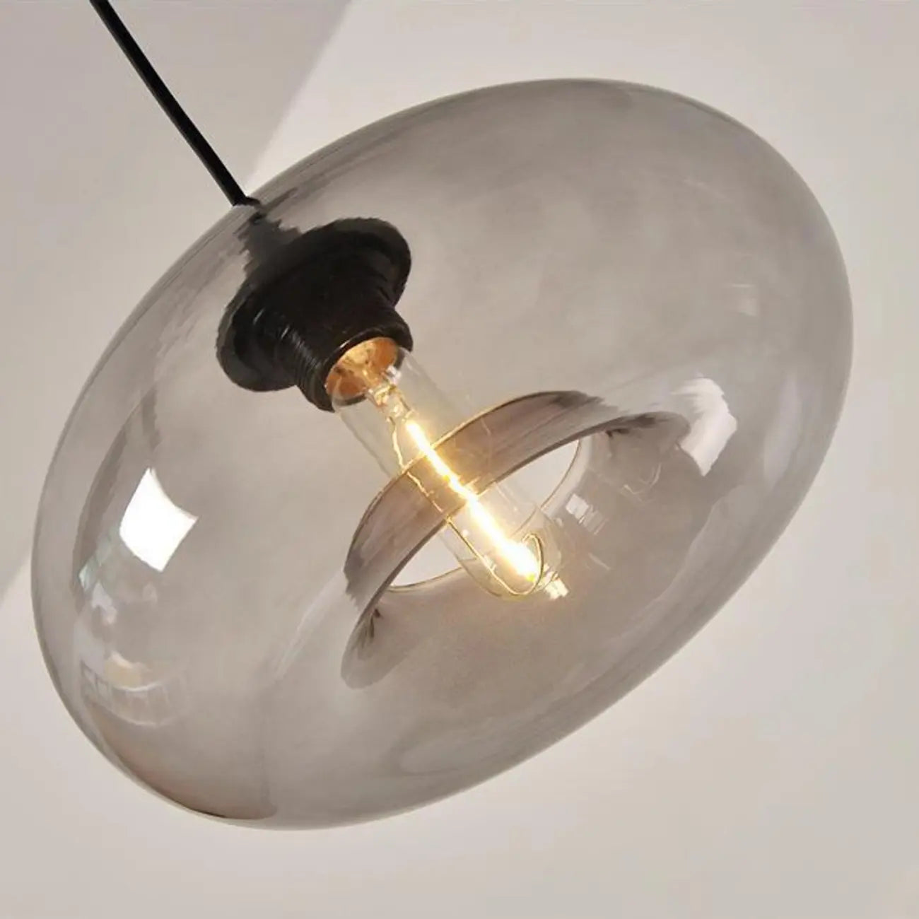 Suspension moderne en verre pour îlot de cuisine