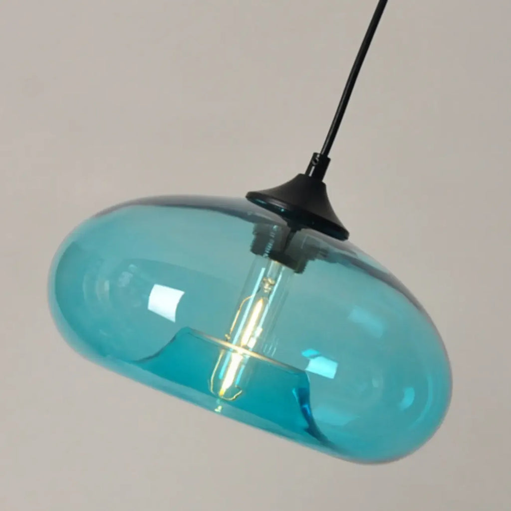 Suspension moderne en verre pour îlot de cuisine
