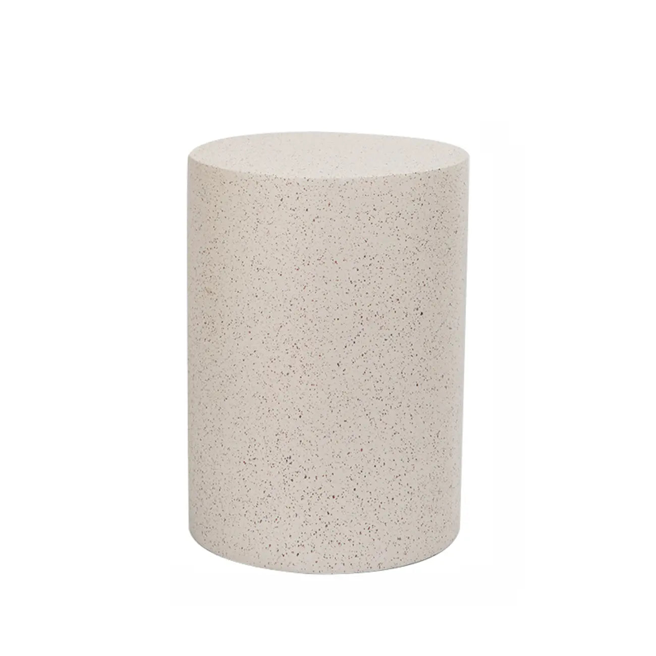 Table d'appoint ronde moderne en béton pour salon