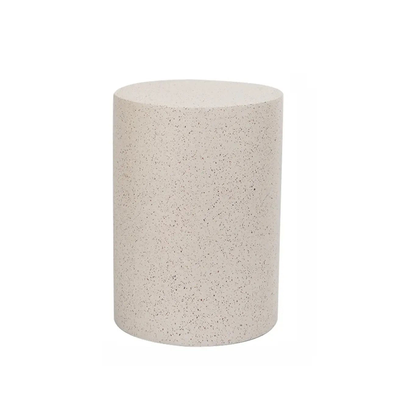 Table d'appoint ronde moderne en béton pour salon