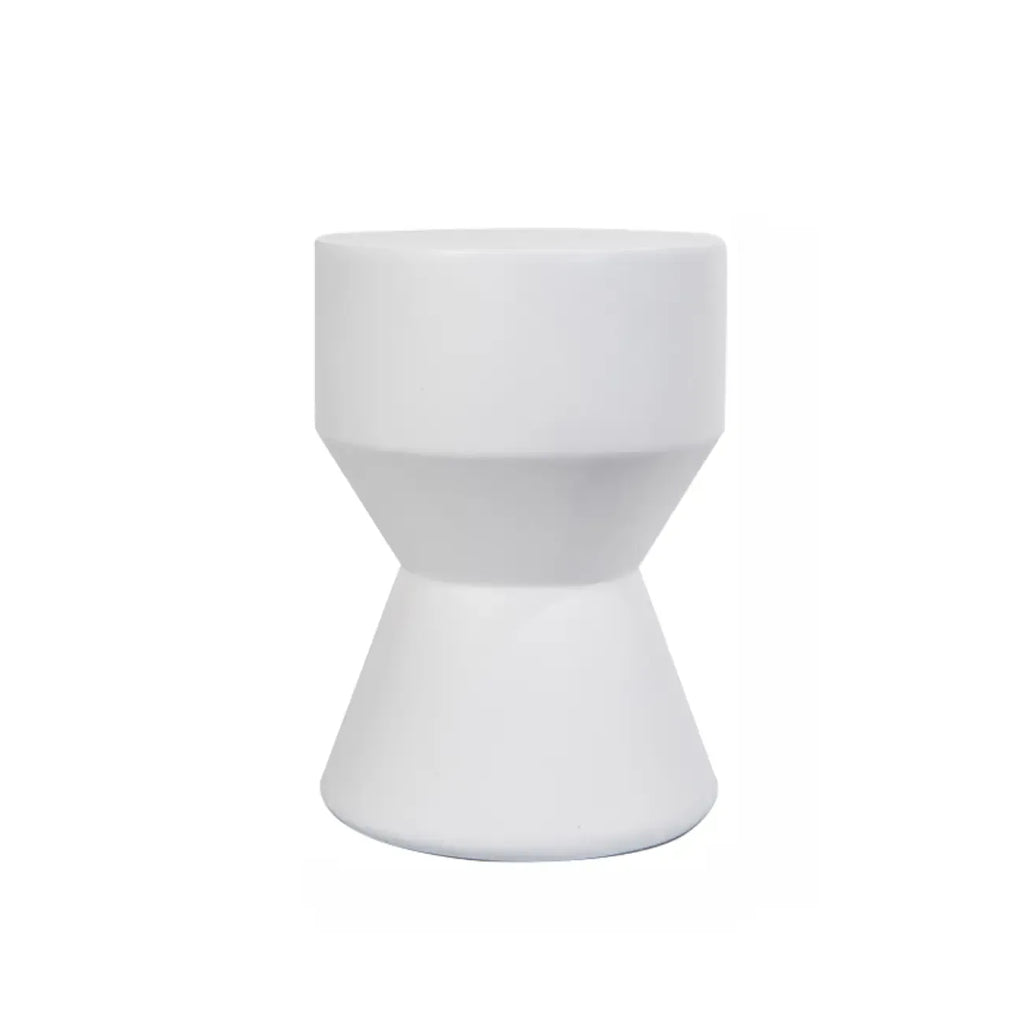 Table d'appoint ronde moderne en béton pour salon