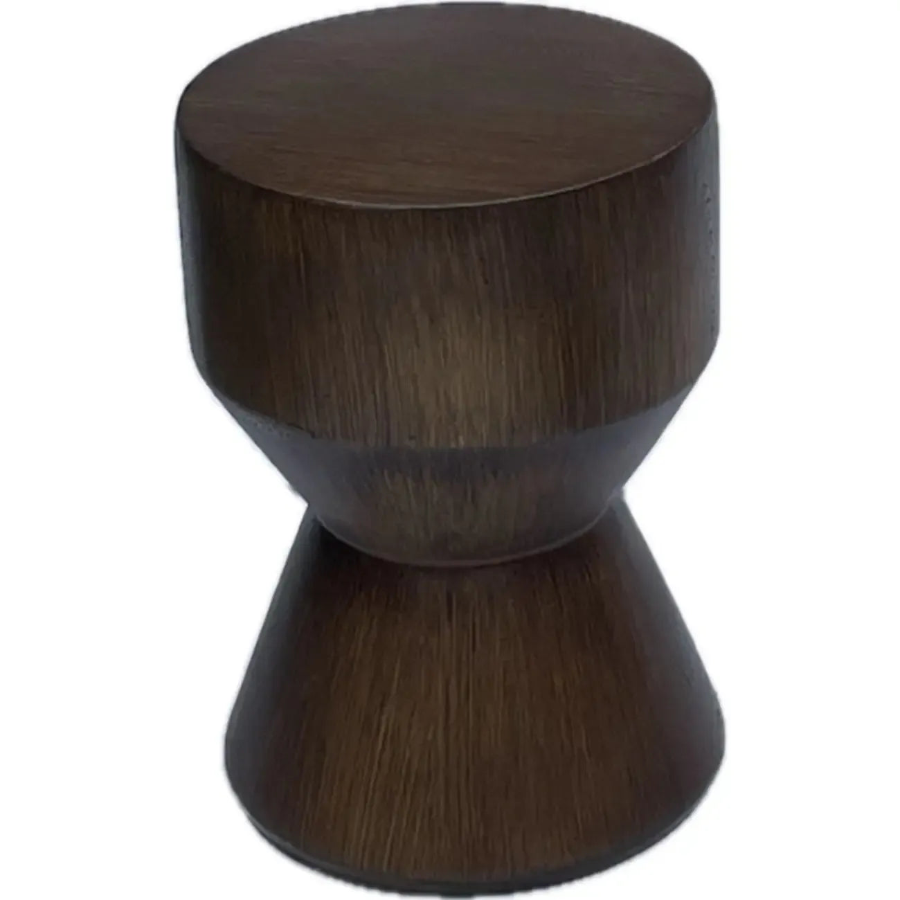 Table d'appoint ronde moderne en béton pour salon