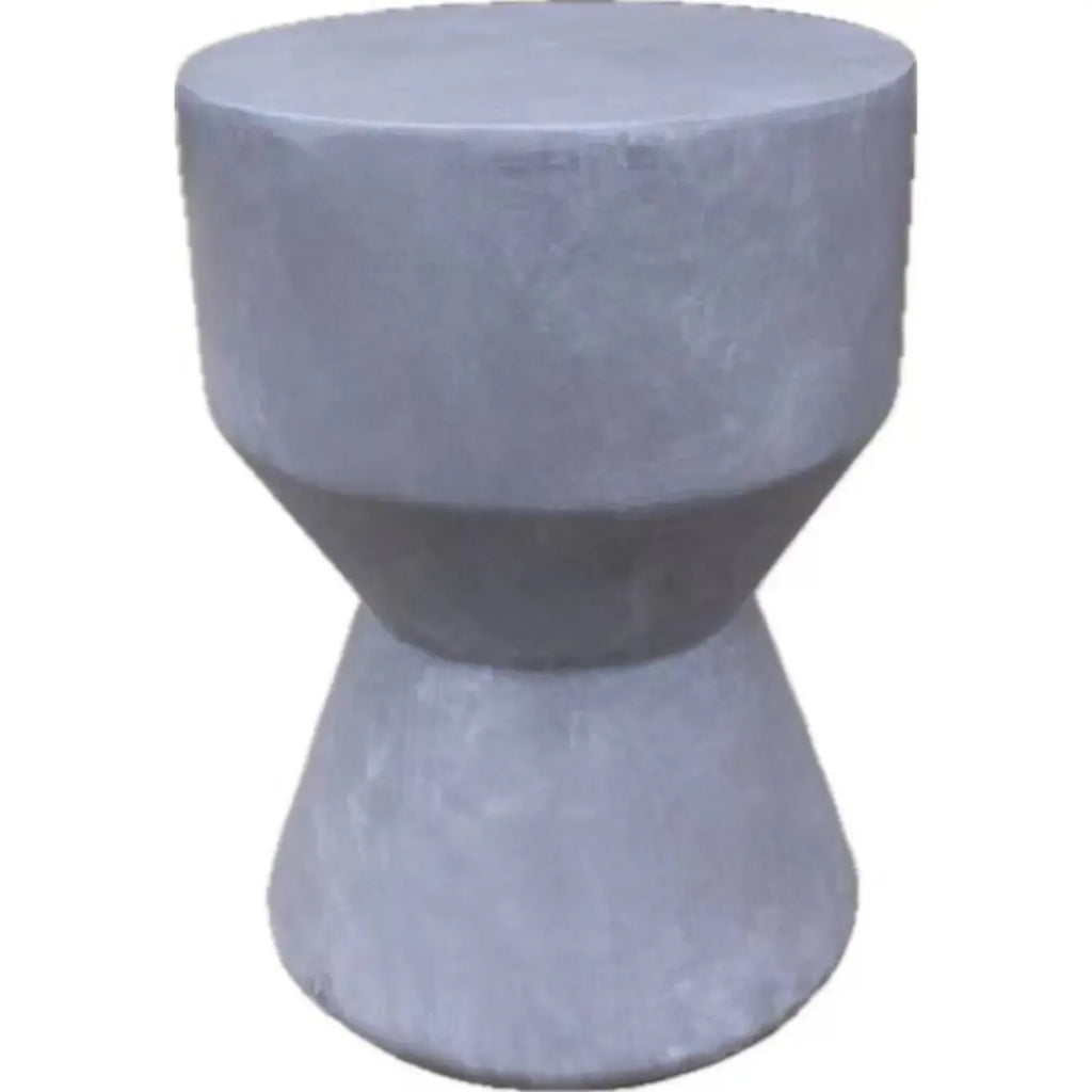 Table d'appoint ronde moderne en béton pour salon