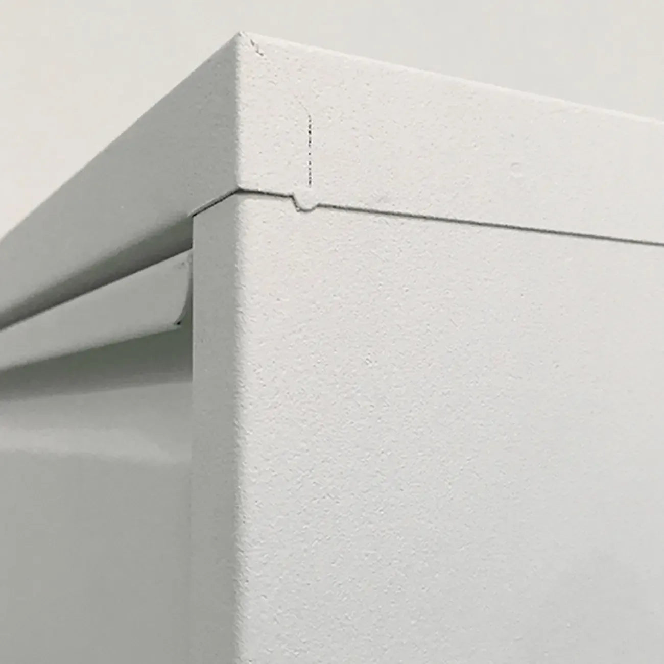 Armoire à chaussures murale en métal blanc pour entrée