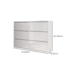 Armoire à chaussures murale en métal blanc pour entrée