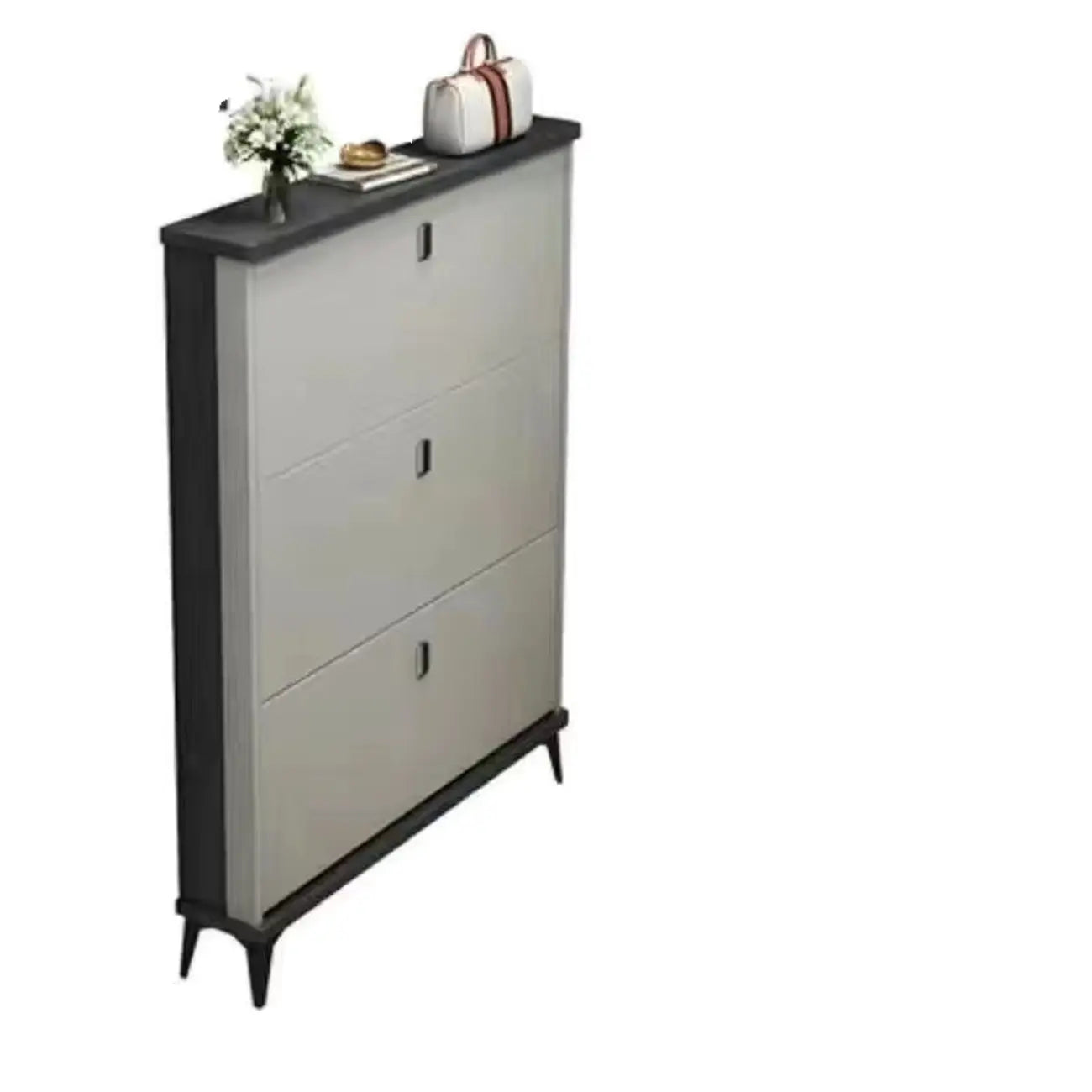 Meuble à chaussures moderne en bois avec étagères réglables