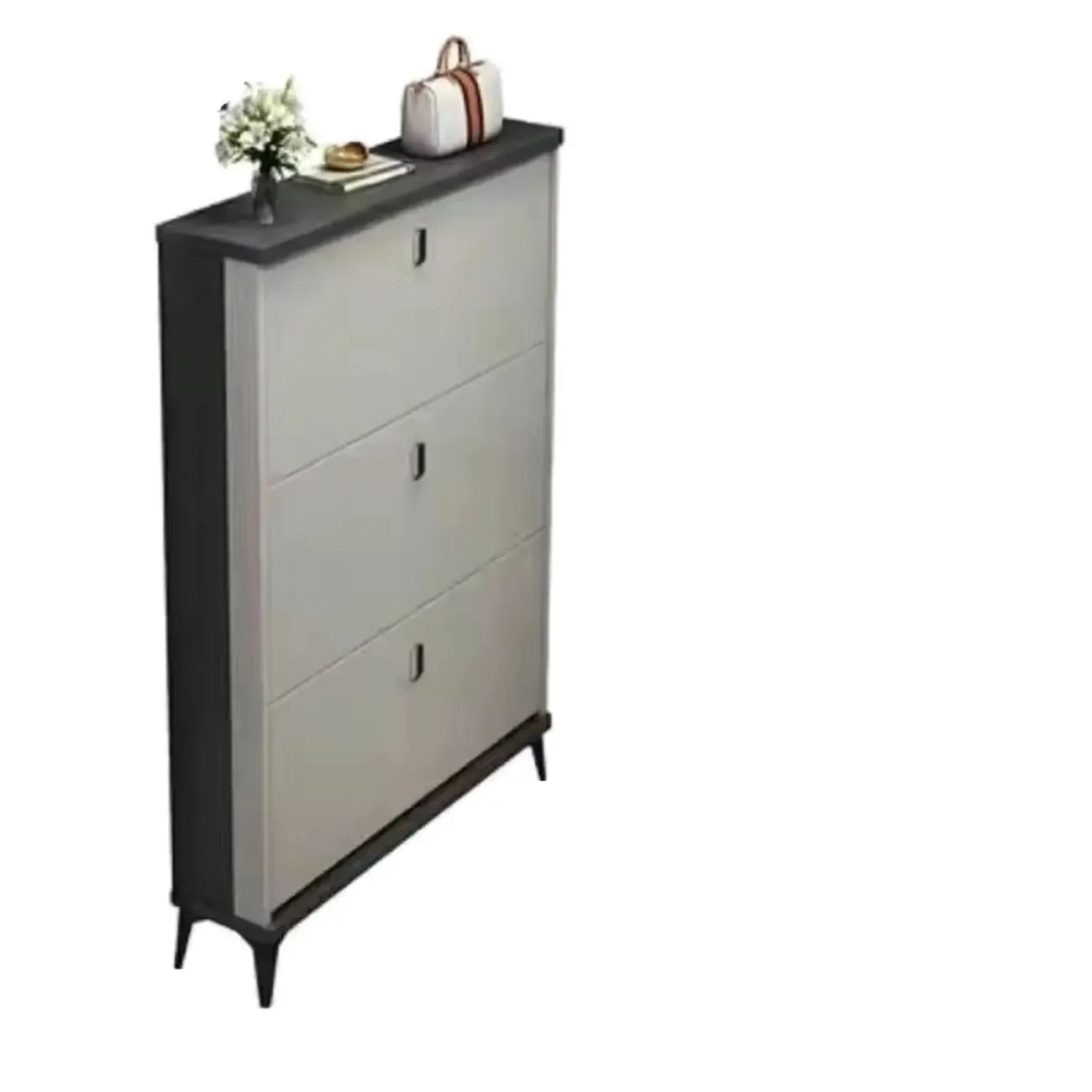 Meuble à chaussures moderne en bois avec étagères réglables