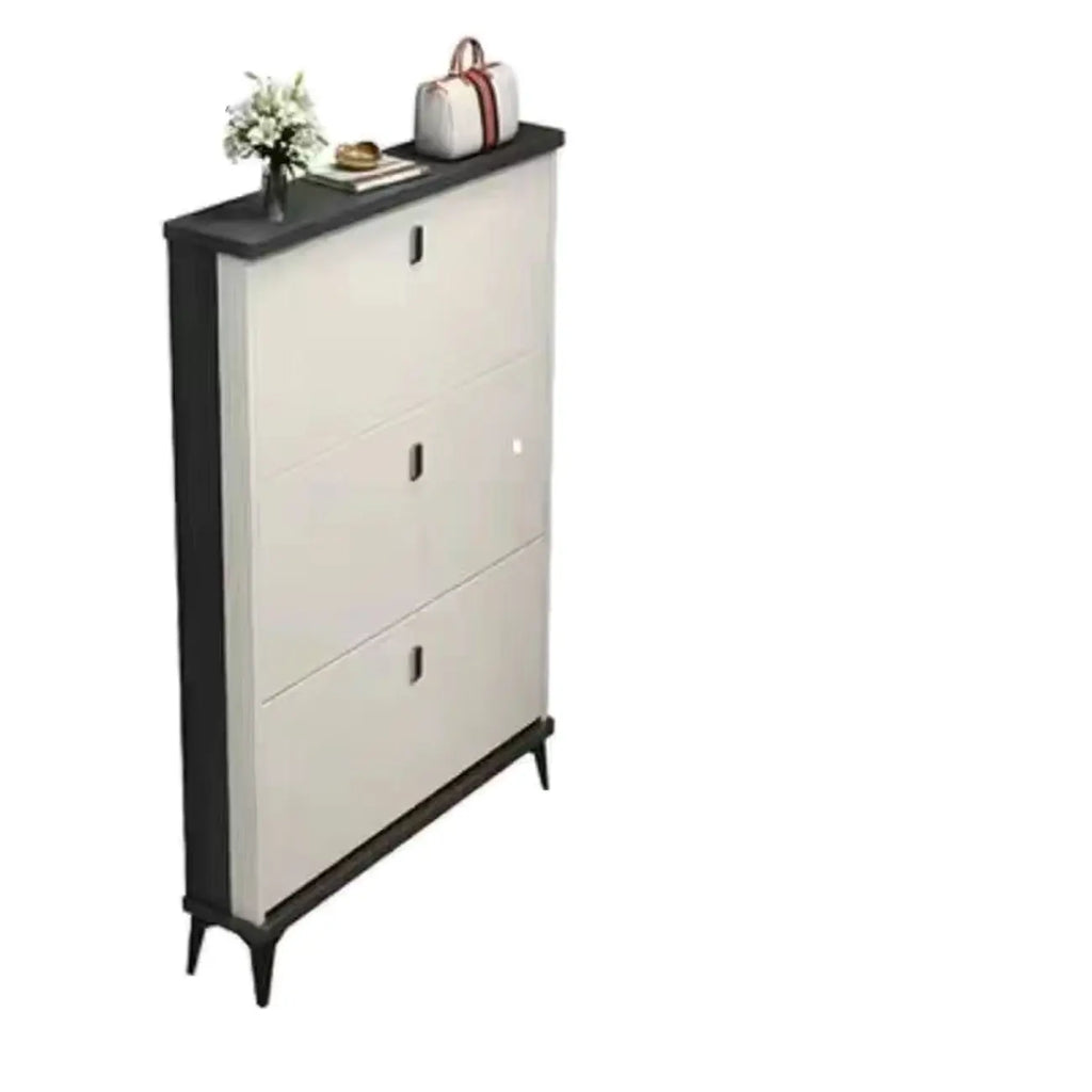 Meuble à chaussures moderne en bois avec étagères réglables