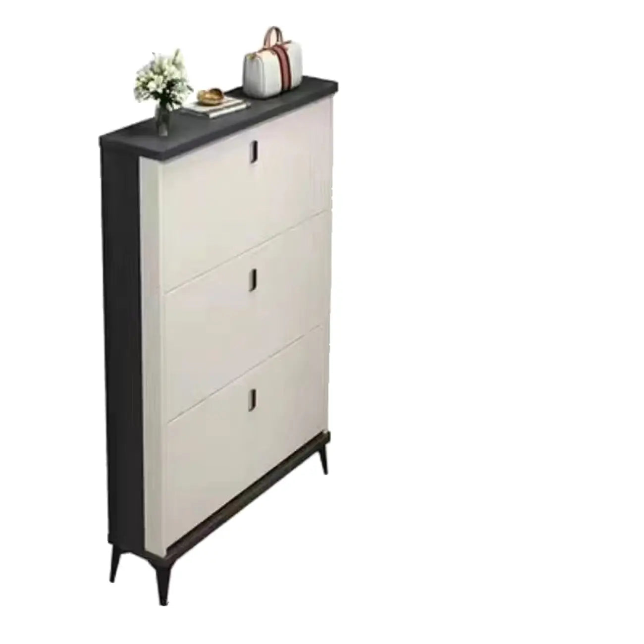Meuble à chaussures moderne en bois avec étagères réglables