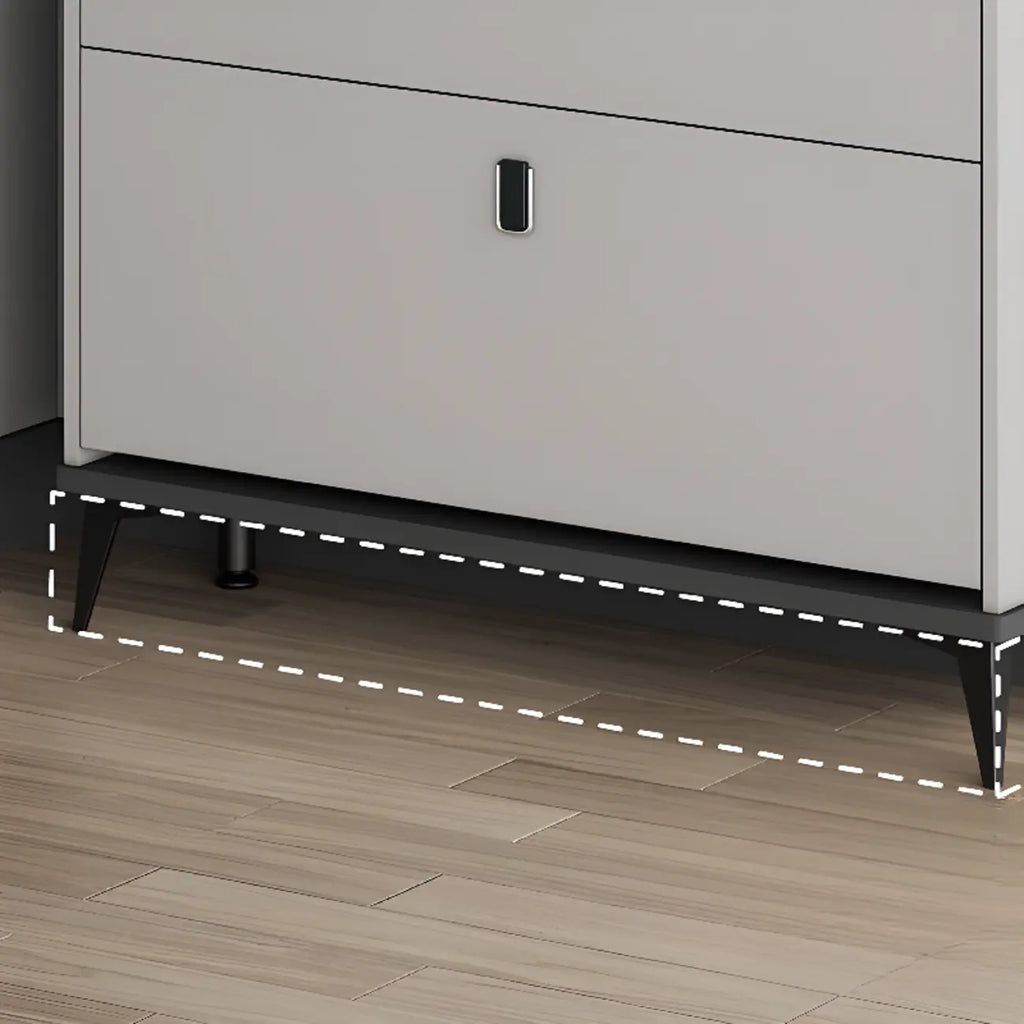 Meuble à chaussures moderne en bois avec étagères réglables