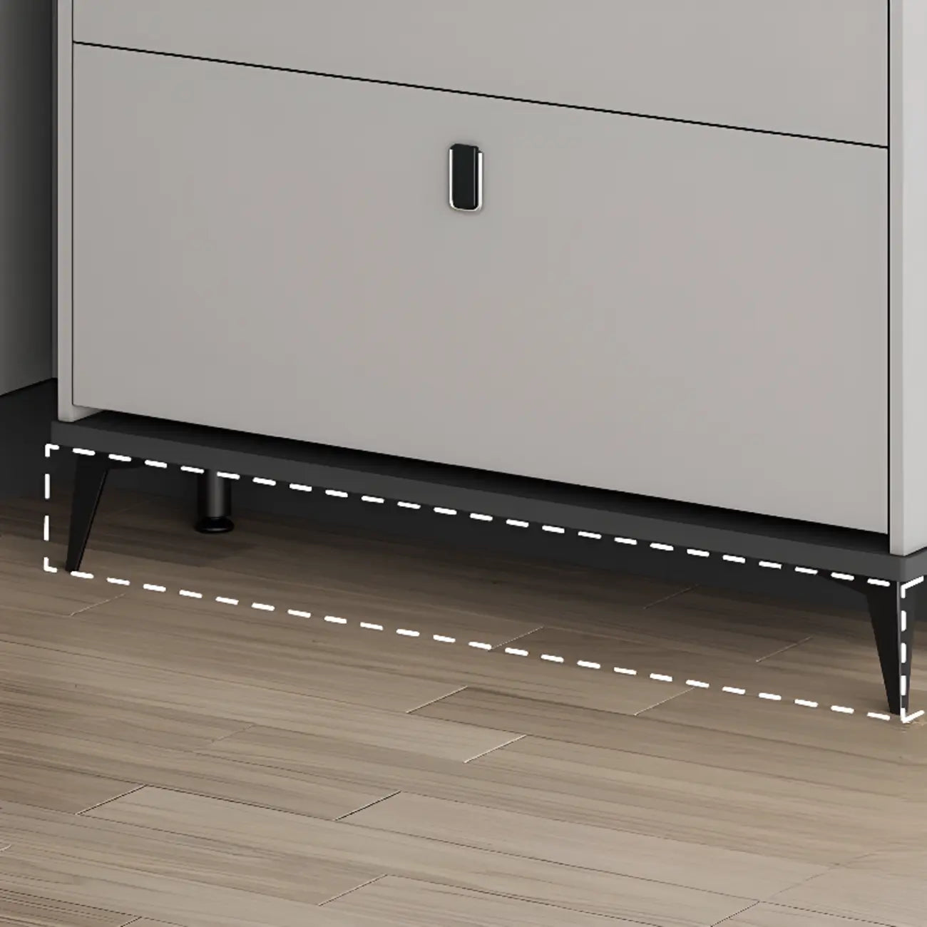 Meuble à chaussures moderne en bois avec étagères réglables