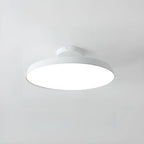 Plafonnier LED semi-encastré rond gris moderne à intensité variable