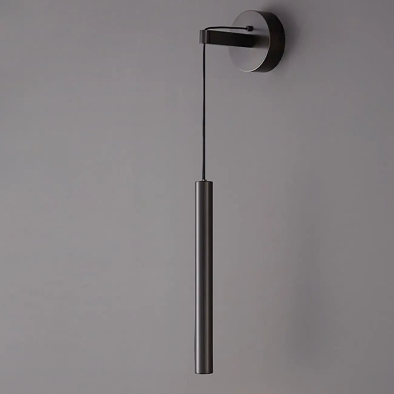 Applique murale LED cylindrique dorée élégante avec décoration en cristal