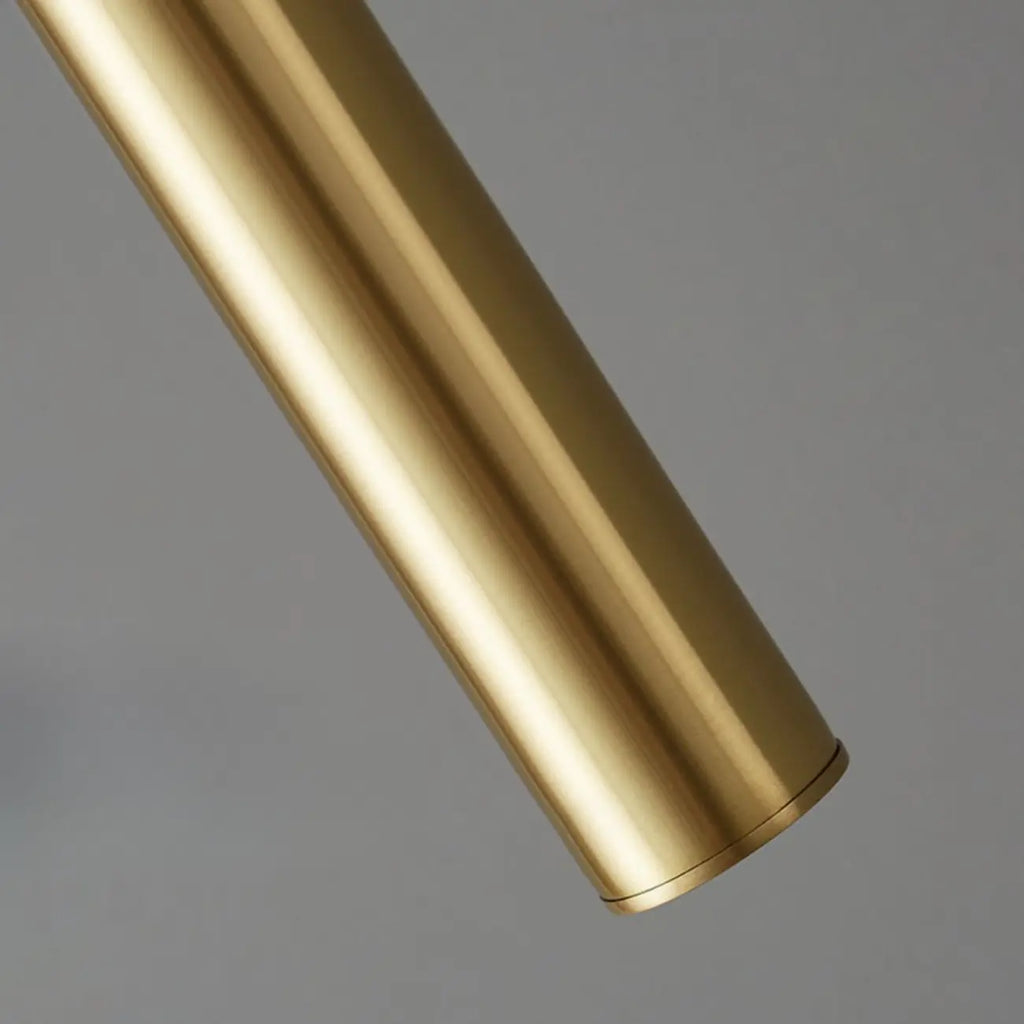 Applique murale LED cylindrique dorée élégante avec décoration en cristal