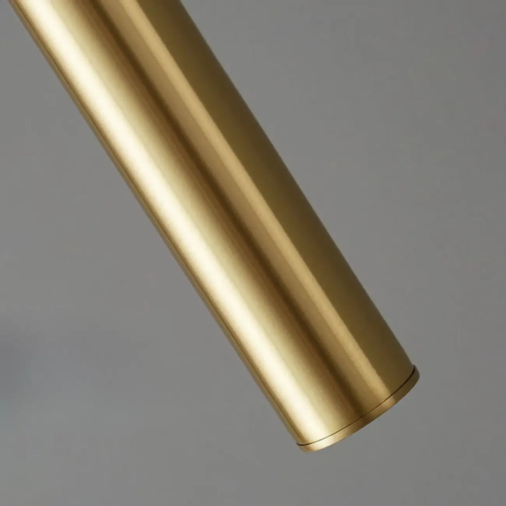 Applique murale LED cylindrique dorée élégante avec décoration en cristal