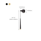 Applique murale LED cylindrique dorée élégante avec décoration en cristal