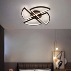 Plafonnier LED linéaire noir encastré pour salon