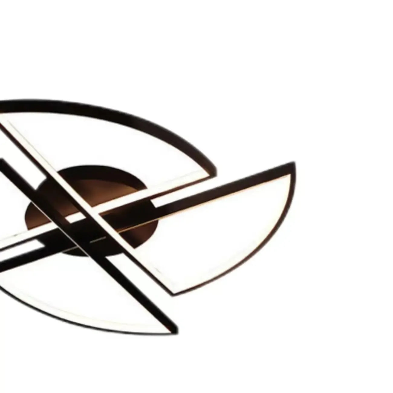 Plafonnier LED linéaire noir encastré pour salon
