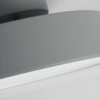 Plafonnier LED semi-encastré moderne à intensité variable, en forme de tambour métallique