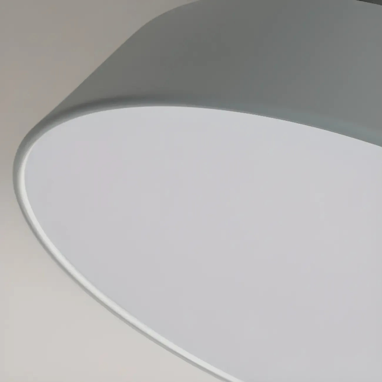 Plafonnier LED semi-encastré moderne à intensité variable, en forme de tambour métallique