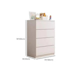 Commode de chambre minimaliste géométrique en bois manufacturé blanc