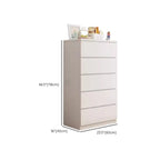 Commode de chambre minimaliste géométrique en bois manufacturé blanc