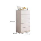 Commode de chambre minimaliste géométrique en bois manufacturé blanc
