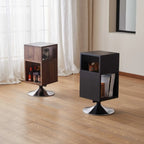 Table d'appoint rectangulaire intemporelle en bois pivotante à 360°