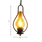 Suspensions industrielles en verre craquelé pour intérieur