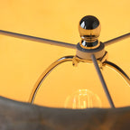 Lampe de table moderne en forme de coquillage avec abat-jour géométrique, LED