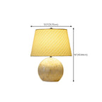 Lampe de table moderne en forme de coquillage avec abat-jour géométrique, LED